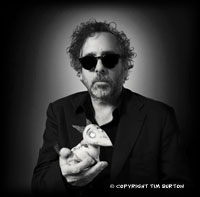 Tim Burton and Sparky Copyright Tim Burton